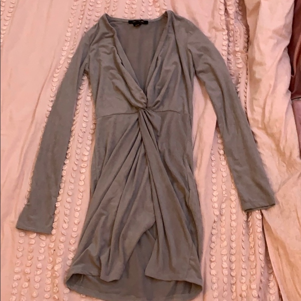 A soft long sleeve dress